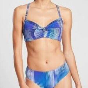 Athleta Ibiza Twist Up Bikini Top (34DD) & Bottom (XL)